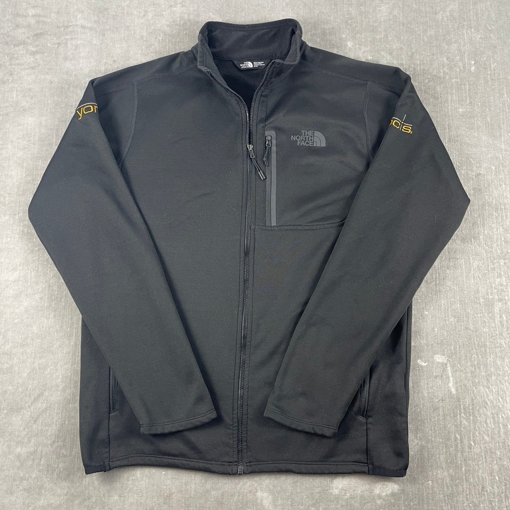 The North Face‎ Mens Medium Black Full Zip Fleece Jacket Yomi Logo NF0A3LHB
